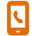 Orange phone icon symbolising tradie sends a message or books a call to get started with admin support